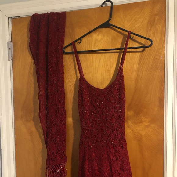 Spanish Beaded Dress with Shawl - Picture 5 of 15